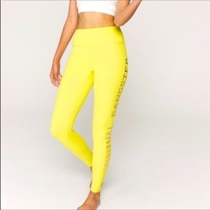 Yellow spiritual gangster leggjbgs size M